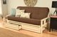 Kodiak Furniture Monterey Linen Cocoa/Antique White Full Storage Futon with Mattress-1
