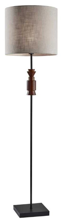 Adesso® Elton Black Floor Lamp-0