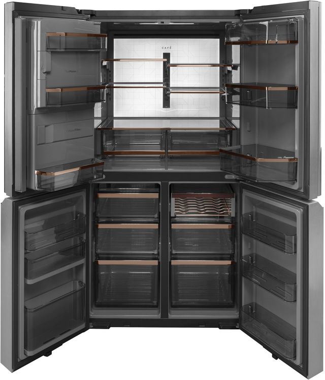 Café™ 27.4 Cu. Ft. Platinum Glass Smart French Door Refrigerator-1
