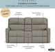 Flexsteel® Catalina Silver Slate Reclining Loveseat-3