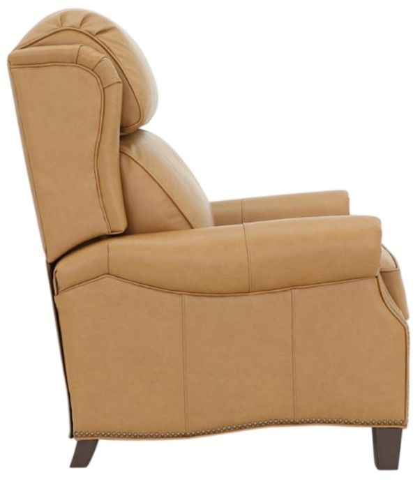 BarcaLounger® Meade Santa Fe Brandy Leather Manual Recliner-4