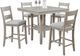 Crown Mark Lester 5-Piece Greige Counter Dining Set-0