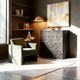 Crestview Collection Ravine Black Bar Cabinet-1