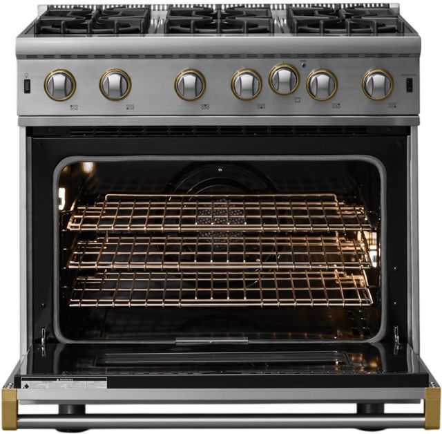 Viking® 5 Series 36" Stainless Steel Pro Style Gas Range-1