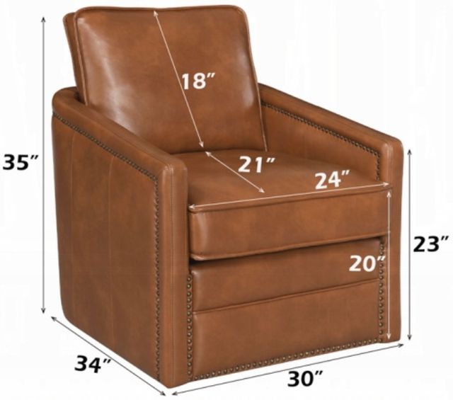ACME Furniture Rocha Brown Swivel Glider Chair-2