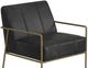 International Furniture Direct Aragon Black/Blacksmithing Gold Accent Chair-5