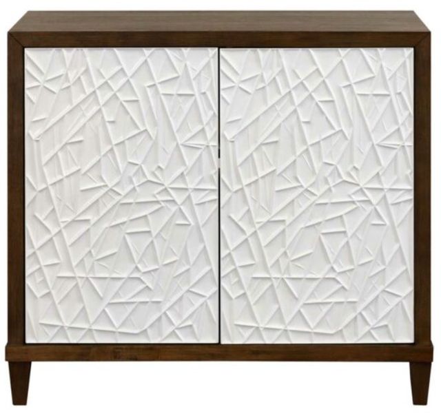 Martin Furniture Komodo Dark Brown/White Accent Cabinet-1