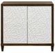 Martin Furniture Komodo Dark Brown/White Accent Cabinet-1