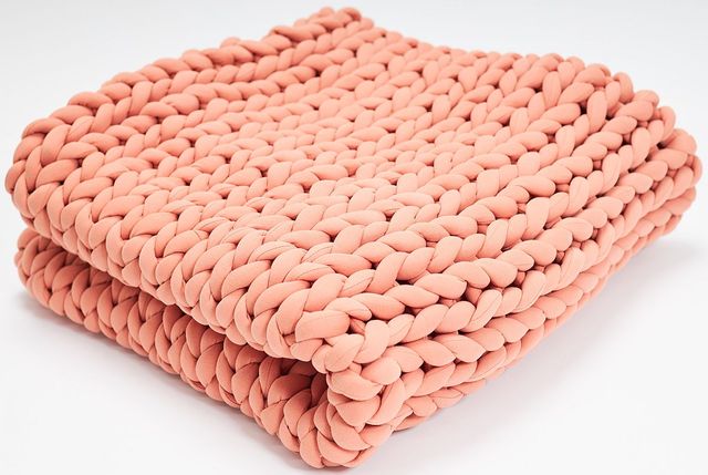 Hush Knit Burnt Orange Weighted Blanket-0