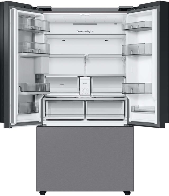 Samsung Bespoke 36" 24 Cu. Ft. Stainless Steel Counter Depth 3-Door French Door Refrigerator with Beverage Center™-3