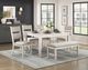 Homelegance® Savile Brushed Antique White/Light Gray Side Chair-1