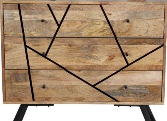 Jaipur Furniture Amar Brown 3-Drawer Chest-1