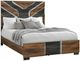 Global Furniture USA Optimus Black/Brown Queen Panel Bed-0