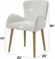 ACME Furniture Qwin 2-Piece Beige/Oak Arm Chair Set-3