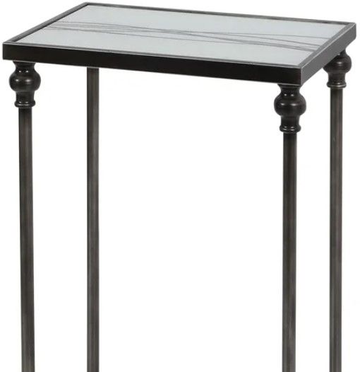 Stylecraft Austin Allen James Gunmetal Side Table-1
