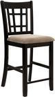 Coaster® Lavon 2-Piece Lattice Back Tan Espresso Counter Chairs-2