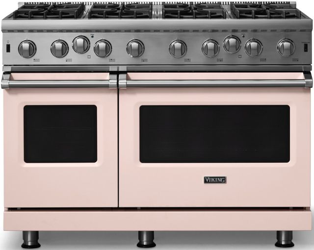 Viking® 5 Series 48” Blush Pro Style Natural Gas Range-0