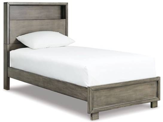 Signature Design by Ashley® Arnett 4-Piece Gray Twin Bookcase Bed Set-1