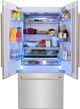 ZLINE Autograph Edition 36" 19.6 Cu. Ft. Satin Stainless Steel Built-In French Door Refrigerator-3