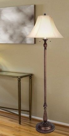 Cal® Lighting & Accessories Antique Rust Floor Lamp-1