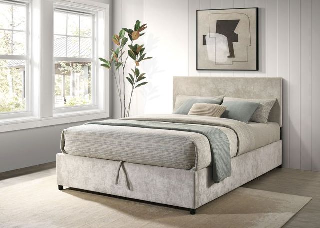 Coaster® Reeves Beige Eastern King Hydraulic Storage Panel Bed-1