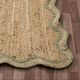 LR Home Scallop Natural/Sage 3'x8' Runner-3