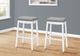 Monarch Specialties Inc. Set of 2 Grey/White Bar Stools-0