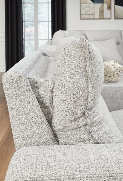 Signature Design by Ashley® Modmax II 4-Piece Stone Modular Power Reclining Sectional and Double Chaise-2