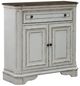 Liberty Furniture Magnolia Manor Antique White/Weathered Bark Accent Cabinet-0