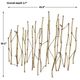 Uttermost® Nature's Rhythm Antique Gold Metal Wall Decor-2