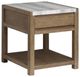 Magnussen Home® Plum Creek Sierra Brown End Table with Marble Top-4