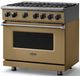 Viking® 7 Series 36" Golden Hour Pro Style Natural Gas Range-3