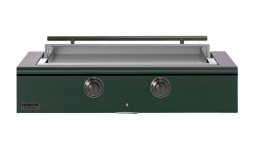 Caliber™ Rockwell Social 48" Emerald Built-In Liquid Propane Outdoor Griddle with Pewter Hardware-0