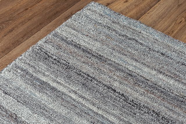 Rizzy Home Seasand Gray 5'x8' Rectangular Rug-3