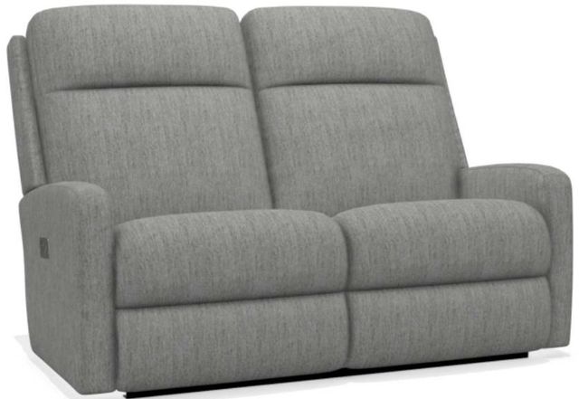 La-Z-Boy® Finley Smoke Power Wall Reclining Loveseat with Headrest-0