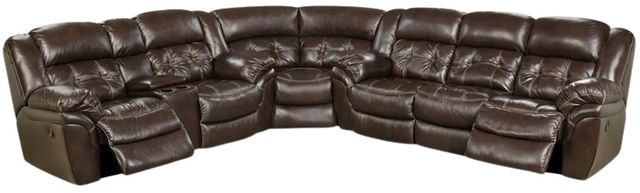 HomeStretch Cheyenne Whiskey 3-Piece Manual Reclining Sectional-0