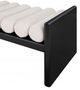Meridian Furniture Waverly Cream/Black 52" Upholstered Bench-4