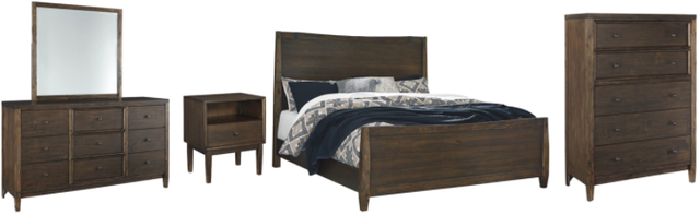 Signature Design by Ashley® Kisper 5-Piece Brown King Panel Bed Set-0