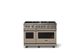 Viking® 5 Series 48" Nantucket Pro Style Gas (NG) Range with Brushed Brass Trim-3