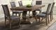 Elements International Gramercy 7-Piece Chocolate/Weathered Brown Leather Dining Set-5