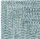 Capel Rugs Sea Glass Ocean Blue 24" x 8' Concentric Rectangle Runner Rug-1