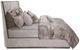 Michael Amini® Roxbury Park Gray/Slate California King Upholstered Multi-Panel Bed-4