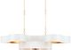 Currey & Company Grand Lotus Comtemoprary Gold Leaf/Sugar White Chandelier-0