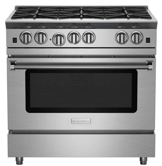 BlueStar® RNB Series 36" Color Match Pro Style Slide In Gas Range