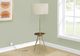 Monarch Specialties Inc. Gold Floor Lamp with Round Shelf-2