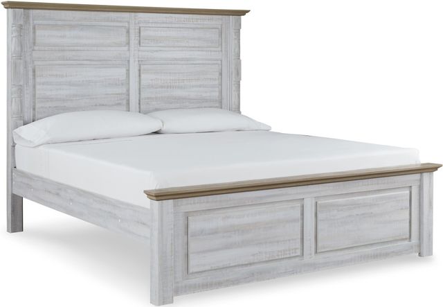 Signature Design by Ashley® Haven Bay 5-Piece Two-Tone King Panel Bed Set-1