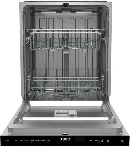 Thor Kitchen® 24" Black Built-In Top Control Dishwasher with Pocket Handle-1