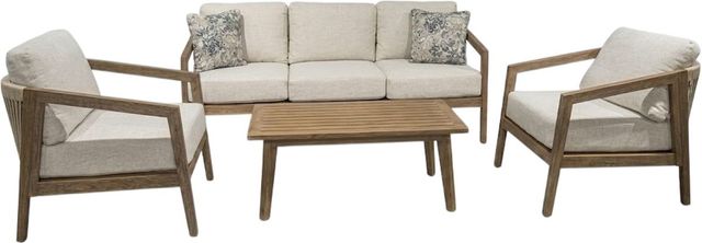 Signature Design by Ashley® High Trails 4-Piece Brown/White Living Room Set-0