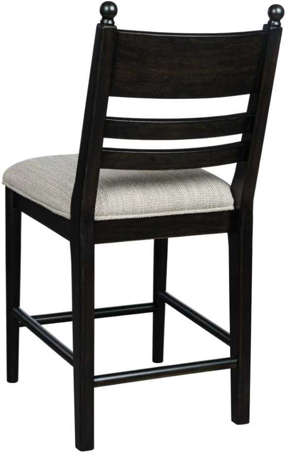 Signature Design by Ashley® Greddinton Black Upholstered Bar Stool-3