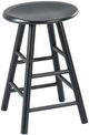 TEI Black 24" Swivel Saddle Counter Stool-0